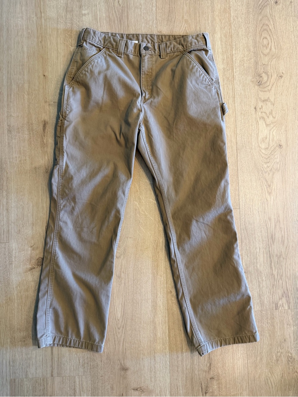 Carhartt B324 DKH Relaxed Fit Carpenter Pants Mens 34x30 Dark Khaki Work Utility